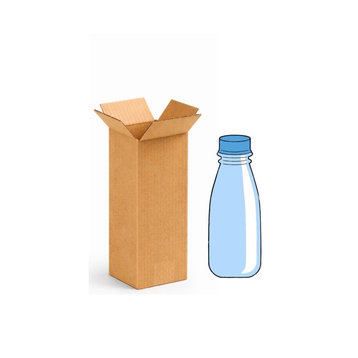 Corrugated Cardboard Shipping Boxes 3.3 Inch x 3.3 Inch x 10 Inch – Die Cutting & Strong Kraft Packing Box for Bottles, Glass Items, Gifts & Ecommerce Packaging | Durable Corrugated E-Commerce for Safe Shipping & Storage - Image 4