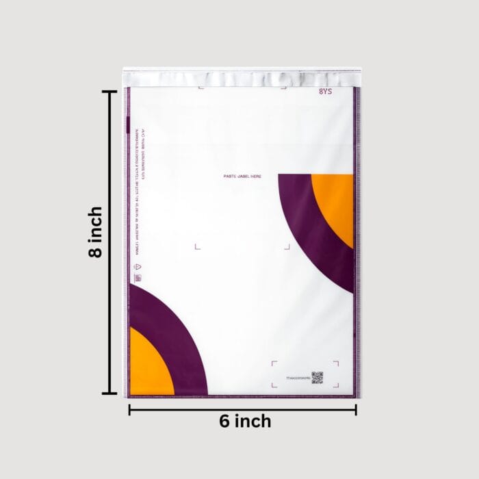 Meesho Branded Barcode Polybag 6×8 Inch – Tamper Proof Courier Bag | High-Quality Shipping Packaging