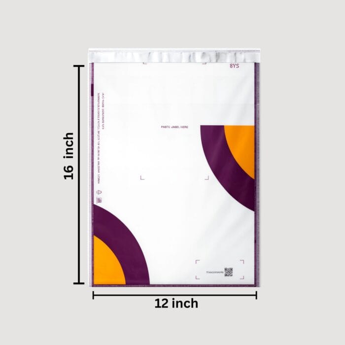 Meesho Branded Barcode Polybag 12×16 Inch – Tamper Proof Courier Bag | High-Quality Shipping Packaging