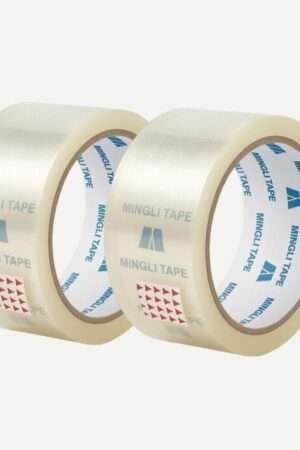 c| 2 Inch Clear Adhesive Tape for Packaging, Shipping & Courier Boxes | Heavy Duty BOPP Tape for Ecommerce & Office Use